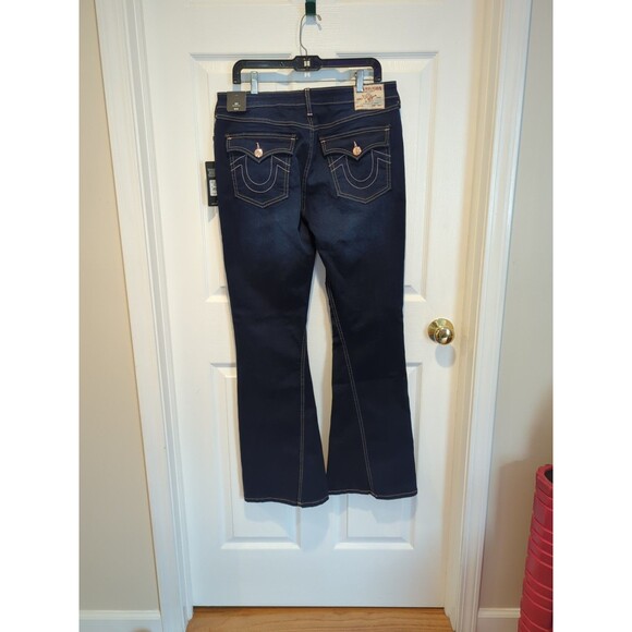 True Religion Nwt Size 33 Joey Mid Rise Flare Jeans MSRP $159 - Picture 8 of 9